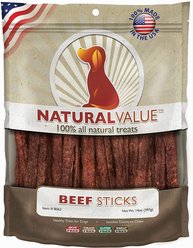 Loving Pets Natural Value Beef Dog Jerky Treat, 14-oz bag