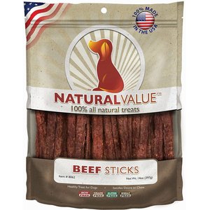 Loving Pets Natural Value Beef Dog Jerky Treat, 14-oz bag