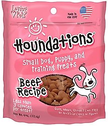 Loving Pets Houndations Beef Dog Soft & Chewy Treat, 4-oz bag