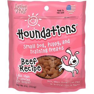 Loving Pets Houndations Beef Dog Soft & Chewy Treat, 4-oz bag
