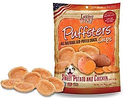 Loving Pets Puffsters Sweet Potato & Chicken Dog Crunchy Treat, 4-oz bag