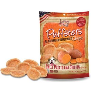 Loving Pets Puffsters Sweet Potato & Chicken Dog Crunchy Treat, 4-oz bag