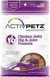 Loving Pets Activpetz Chicken Jerky Hip & Joint Dog Treat, 8-oz bag