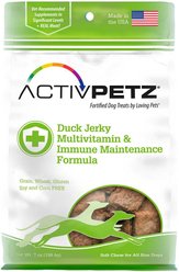 Loving Pets Activpetz Duck Jerky Multivitamin & Immune Booster Dog Treat, 8-oz bag