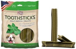 Loving Pets Toothsticks Small Mint Daily Dog Dental Treat, 13-oz bag
