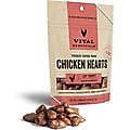 Vital Essentials Chicken Hearts Freeze-Dried Raw Cat Treats, 0.8-oz bag