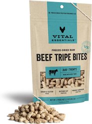 Vital Essentials Beef Tripe Treats Freeze-Dried Raw Dog Treats, 2.3-oz bag
