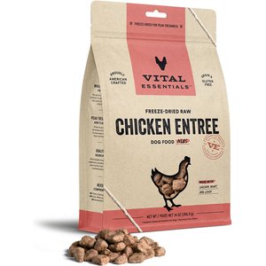 Vital Essentials Chicken Nibs Entree, Freeze-Dried Raw Dog Food 14-oz bag