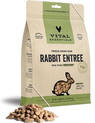 Vital Essentials Freeze-Dried Raw Rabbit Entree Mini Nibs Dog Food, 14-oz bag