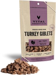 Vital Essentials Turkey Giblets Freeze-Dried Raw Dog Treats 2-oz bag
