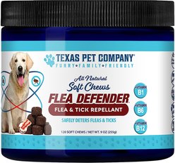 Texas Pet Company Flea Defender Soft Chews Dog Supplement, 120 count slide 1 of 6