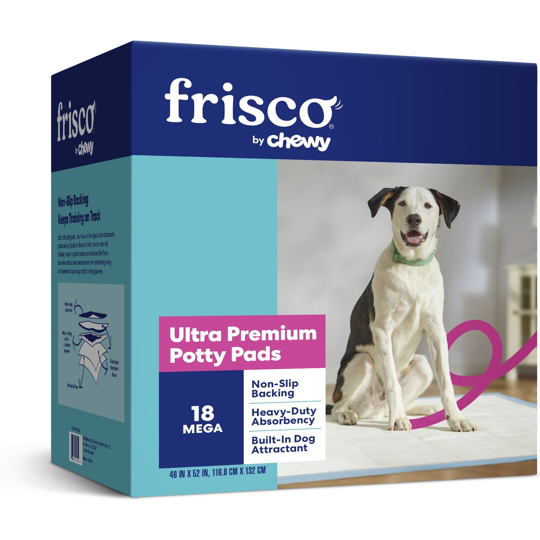 FRISCO Mega Ultra Premium Non Skid Dog Training Potty Pads 46 x