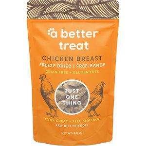 A Better Treat Freeze-Dried Chicken Breast Dog & Cat Treat, 3-oz bag