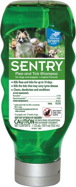 Sentry Flea & Tick Sunwashed Linen Shampoo for Dogs, 18-oz bottle slide 1 of 4