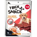 Trick or Snack Natural Smoked Delicious Soft Tender Nutritious Healthy Salmon Jerky Dog Treats, 1-lb bag
