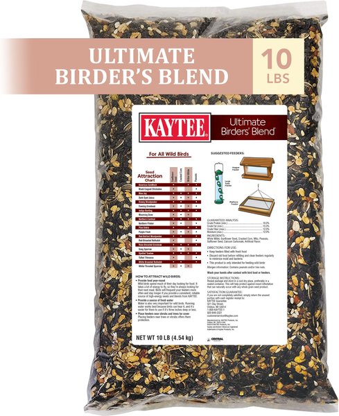 KAYTEE Ultimate Birders Blend Wild Bird Food, 10-lb Bag - Chewy.com