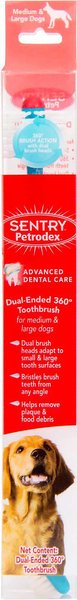 Sentry Petrodex Advanced Dental Care Dual Ended 360 Large Dog Toothbrush slide 1 of 4
