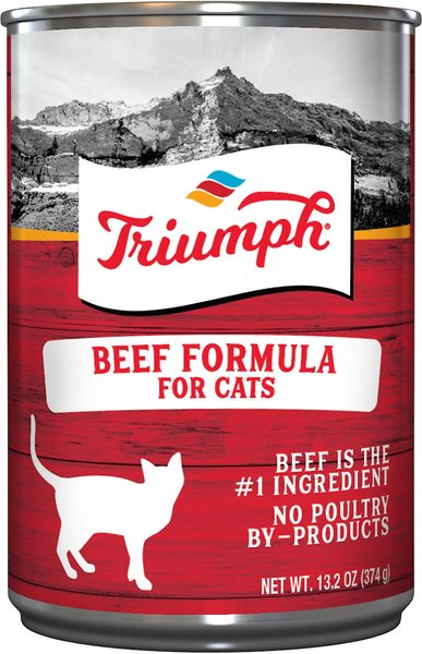 Triumph Beef Formula Canned Cat Food, 13.2-oz, case of 12 slide 1 of 5