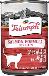 Triumph Salmon Formula Canned Cat Food, 13.2-oz, case of 12