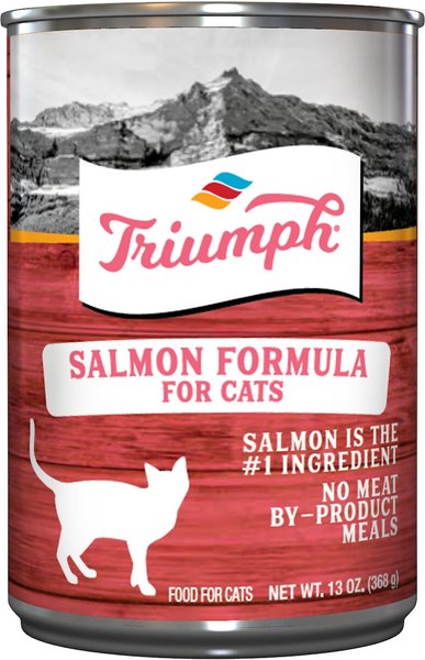 Triumph Salmon Formula Canned Cat Food, 13.2-oz, case of 12 slide 1 of 4