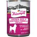 Triumph Chicken, Rice 'N Vegetable Formula Canned Dog Food, 13.2-oz, case of 12