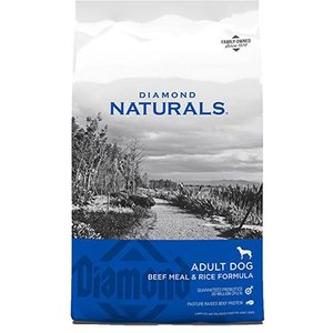 Diamond Naturals Beef Meal & Rice Formula Adult Dry Dog Food, 40-lb bag, bundle of 2
