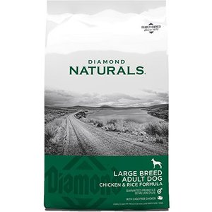 Diamond Naturals Large Breed Adult Chicken & Rice Formula Dry Dog Food, 40-lb bag, bundle of 2