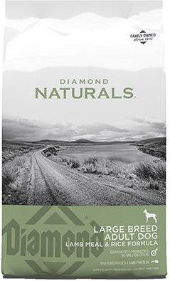 Diamond Naturals Large Breed Adult Lamb Meal & Rice Formula Dry Dog Food, 40-lb bag, bundle of 2 slide 1 of 9