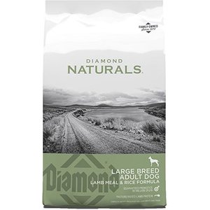 Diamond Naturals Large Breed Adult Lamb Meal & Rice Formula Dry Dog Food, 40-lb bag, bundle of 2