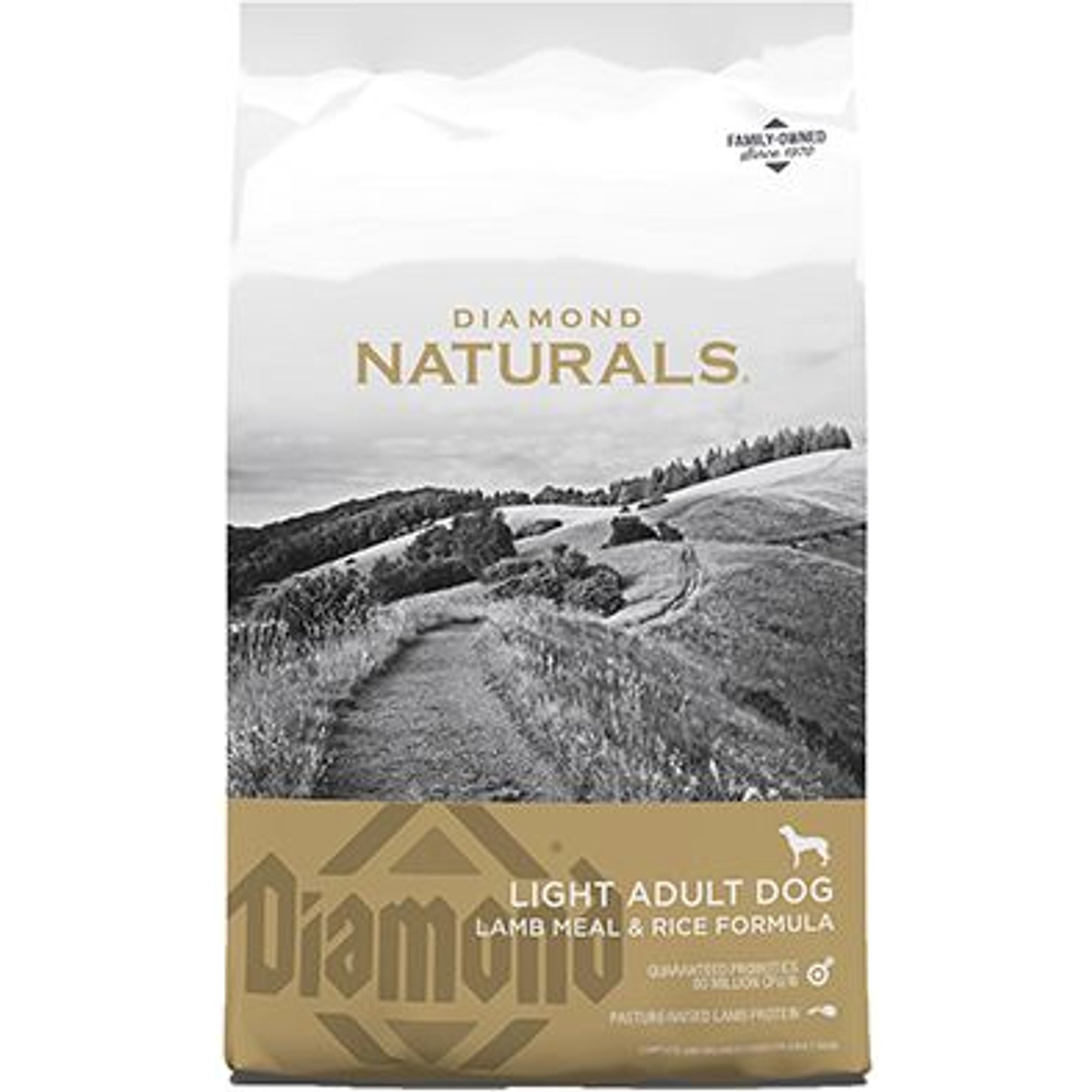 DIAMOND Naturals Light Formula Dry Dog Food 30 lb bag bundle of