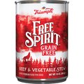 Triumph Free Spirit Grain-Free Beef & Vegetable Stew Canned Dog Food, 13.2-oz, case of 12
