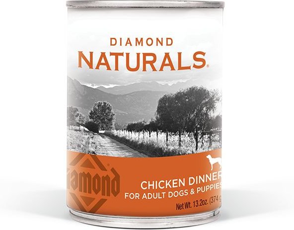 Diamond Naturals Chicken Dinner Adult & Puppy Canned Dog Food, 13.2-oz, case of 24 slide 1 of 5