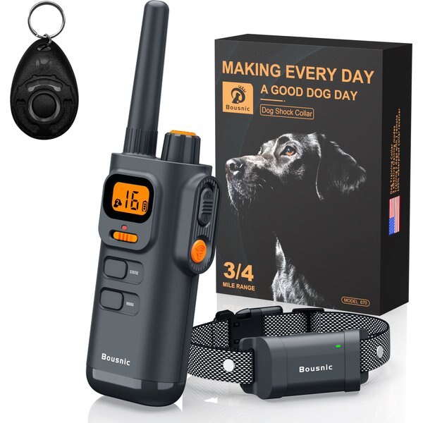 BOUSNIC 4000FT Extra Long Remote Range Waterproof Rechargeable