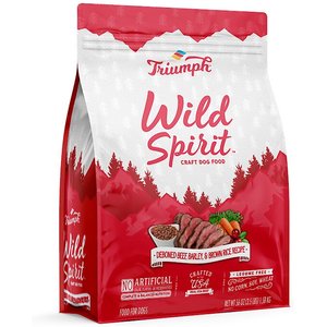 Triumph Wild Spirit Deboned Beef, Barley & Brown Rice Recipe Dry Dog Food, 3.5-lb bag