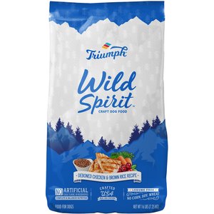 Triumph Wild Spirit Deboned Chicken & Brown Rice Recipe Dry Dog Food, 16-lb bag