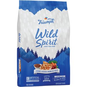 Triumph Wild Spirit Deboned Chicken & Brown Rice Recipe Dry Dog Food, 30-lb bag