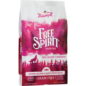 Triumph Free Spirit Grain-Free Deboned Salmon & Sweet Potato Recipe Dry Dog Food, 13-lb bag