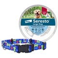 SecureAway Dog Flea Collar Protector, 18-26-in, MultiBone + Seresto Flea & Tick Collar for Dogs, over 18 lbs, 1 Collar (8-mos. supply)