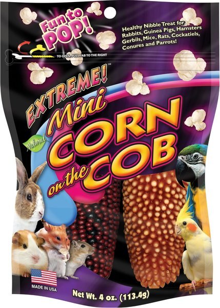 Brown's Tropical Carnival Mini Corn-on-the-Cob with Husks Small Animal Treats