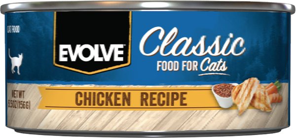 Evolve Classic Chicken Recipe Canned Cat Food, 5.5-oz, case of 24 slide 1 of 9