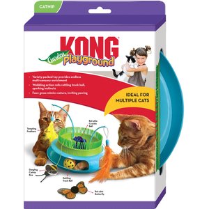 KONG Playground Garden Cat Toy, Green