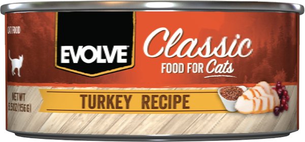 Evolve Classic Turkey Recipe Canned Cat Food, 5.5-oz, case of 24 slide 1 of 9