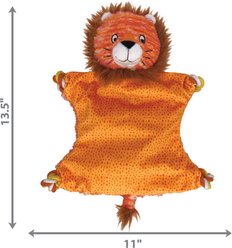 KONG Knots Flatz Lion Dog Toy, Yellow, Medium & Large slide 2 of 3