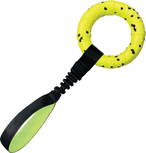 KONG Reflex Tug Dog Toy, Yellow, Medium
