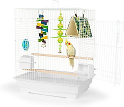 Featherland Paradise 450S Fun Kit Bird Cage, White