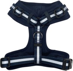 Lil Monster Pets Neoprene Adjustable Dog Harness, Navy Stripe, X-Small slide 2 of 3