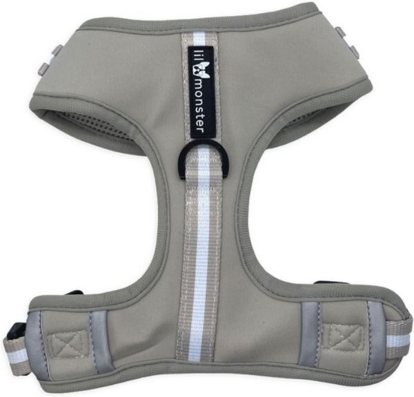 Lil Monster Pets Neoprene Adjustable Dog Harness, Grey Stripe, Medium slide 1 of 3