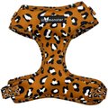 Lil Monster Pets Neoprene Adjustable Dog Harness, Burnt Orange Leopard, Medium
