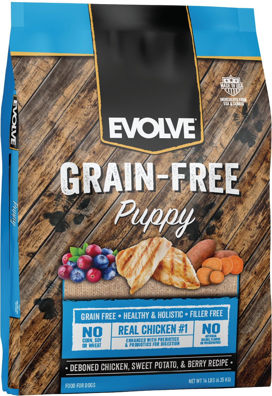 evolve grain free puppy food