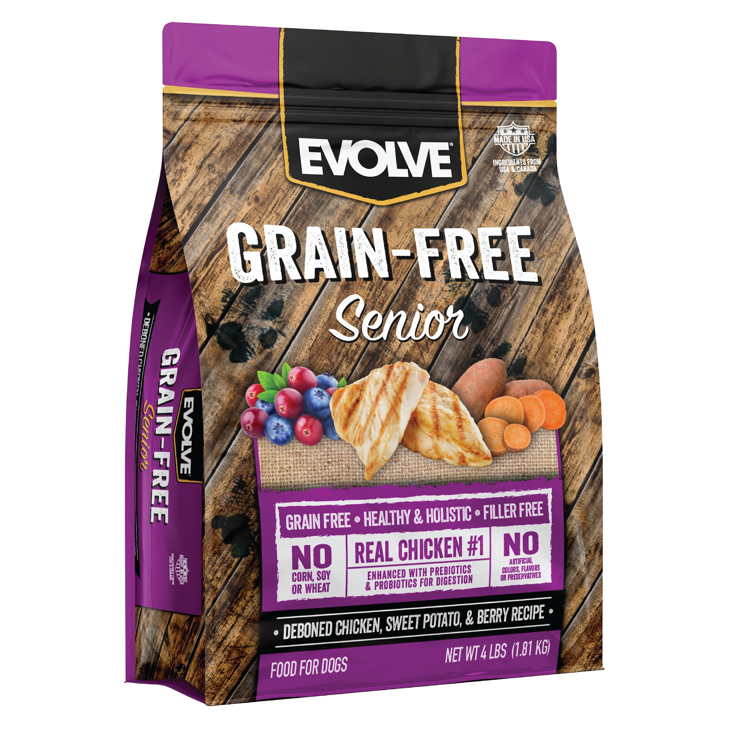 Evolve dog shop food rating